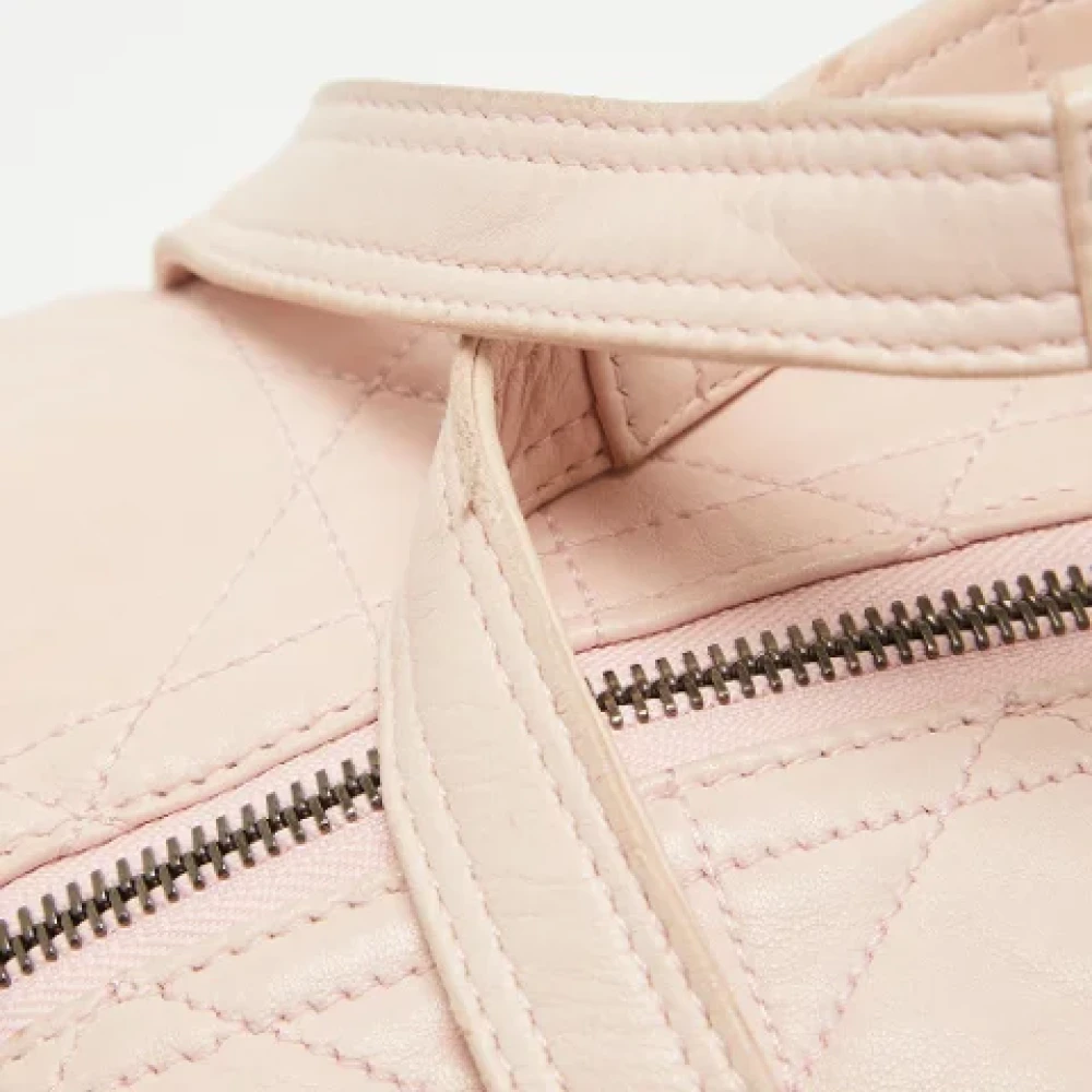 Dior Vintage Pre-owned Leather dior-bags Pink Dames