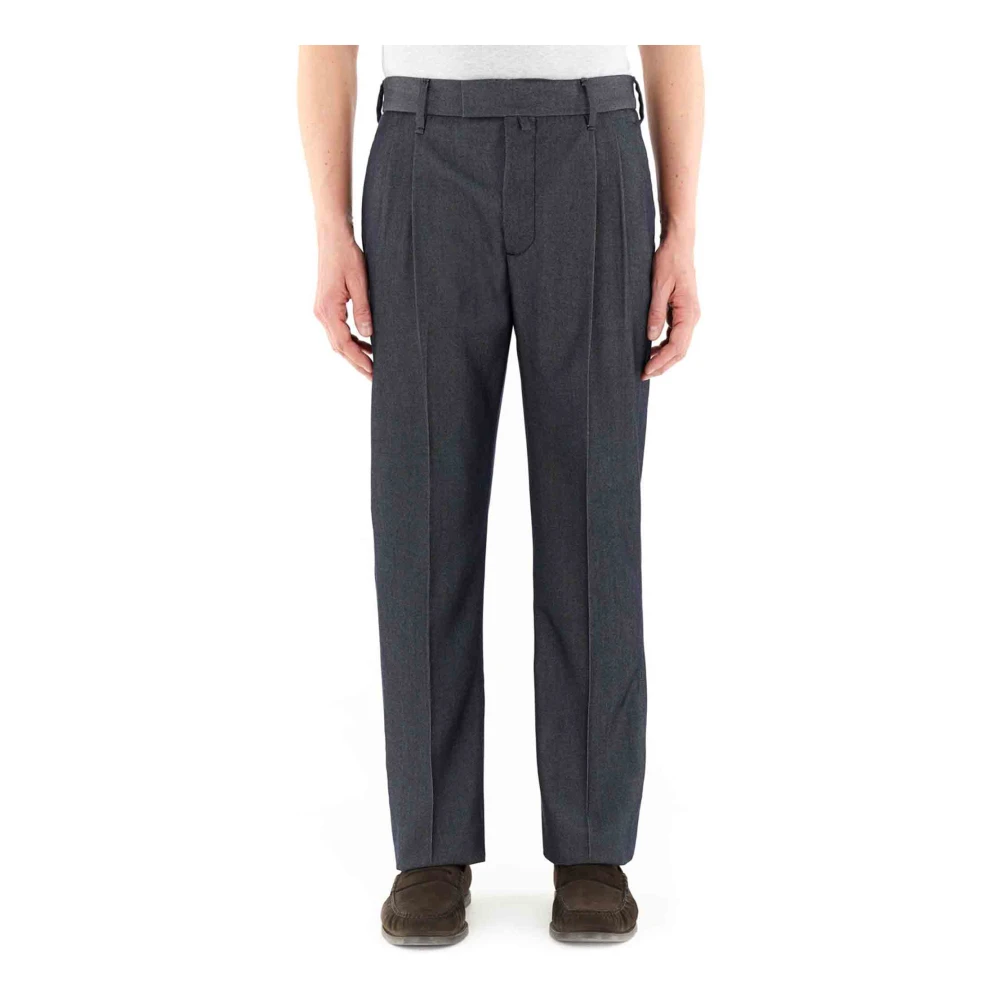 Jacob Cohën Men's Gray Straight Trousers, W34, Straight Trousers