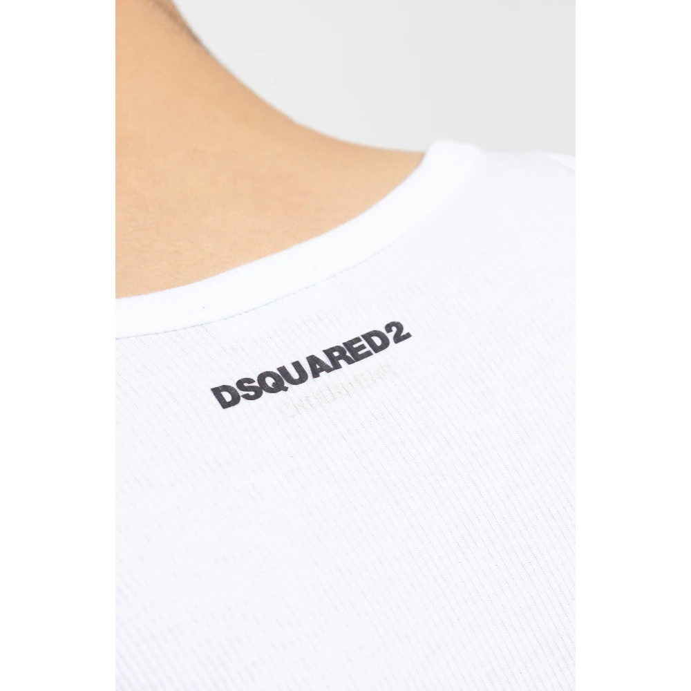 Dsquared2 Twee-pack mouwloze t-shirts White Heren