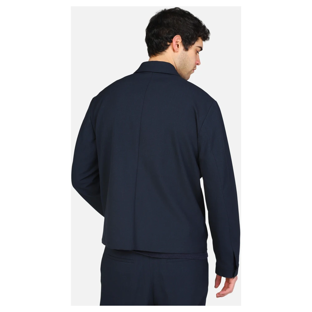 Selected Homme Geknoopte jas met zakken en zak Blue Heren