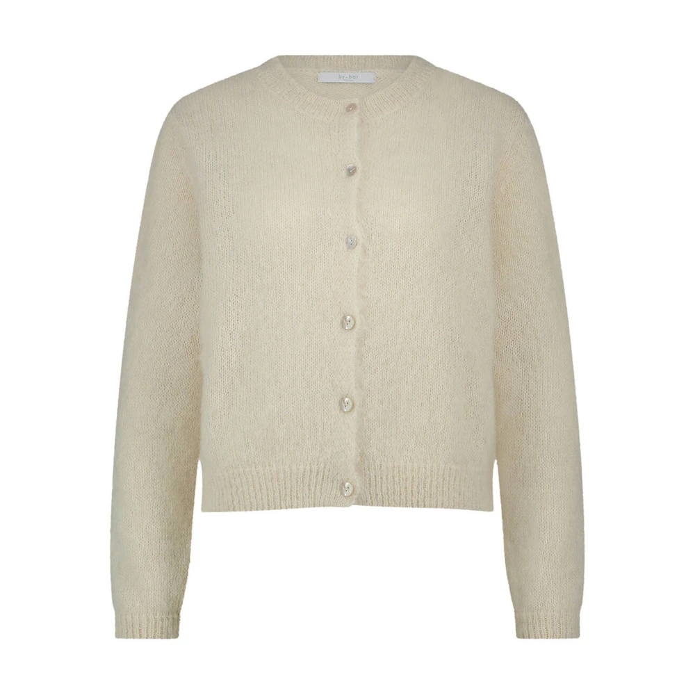 By-Bar Natuurlijke Cleo Cardigan Vest Beige Dames
