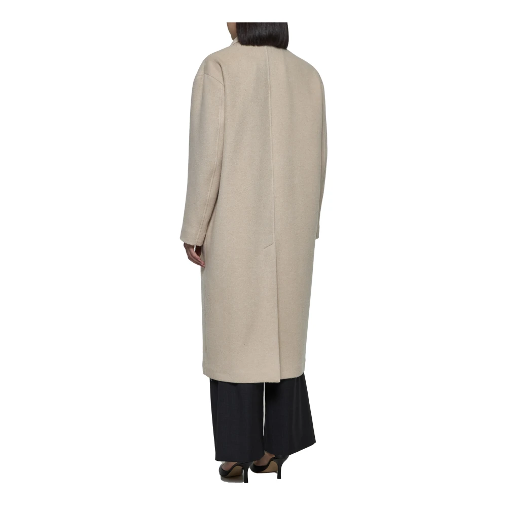 Isabel marant Efezia Beige Wollen Jas Beige Dames