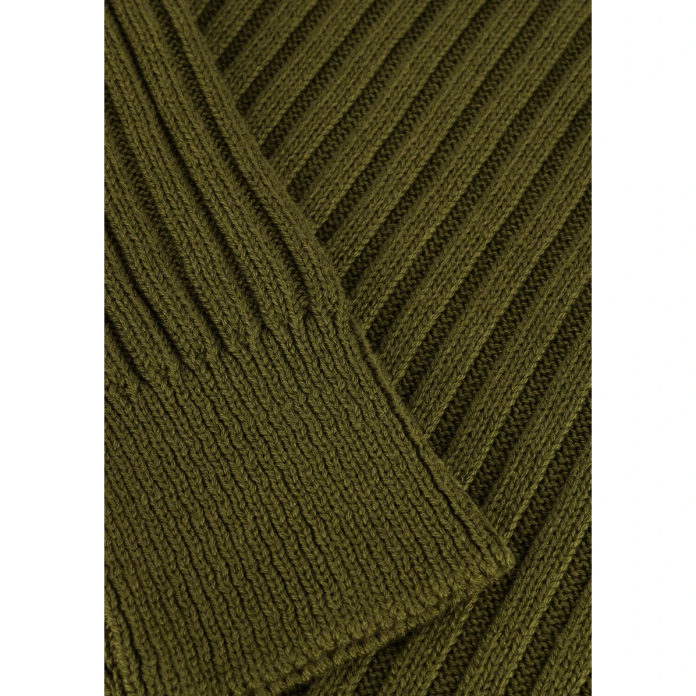 Y.A.S Groene Gebreide Midi Rollneck Jurk Green Dames