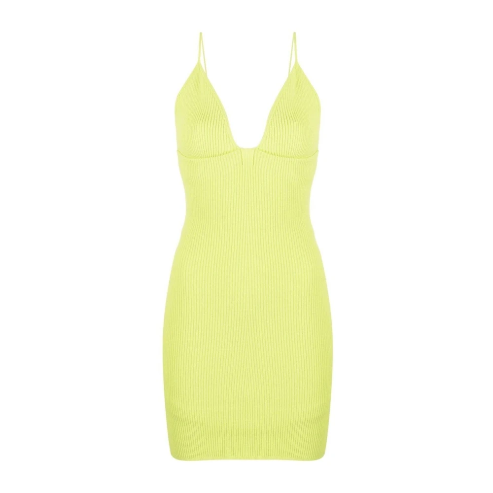 Dsquared2 Elegante Zwarte Jurk voor Vrouwen Yellow Dames