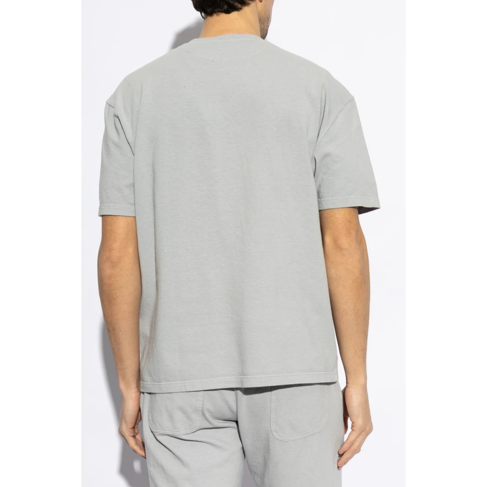 Eleventy T-shirt met bedrukt logo Gray Heren