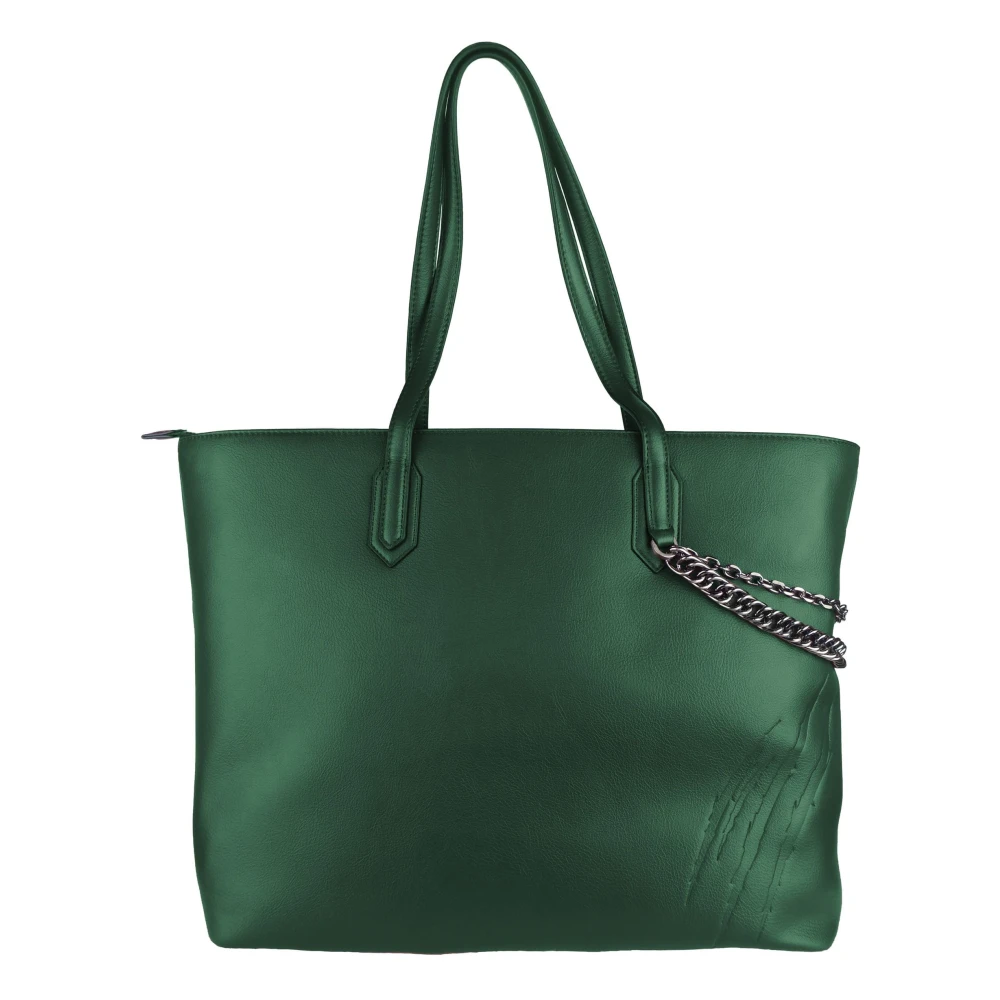 Plein Sport Tote Bags Green Dames
