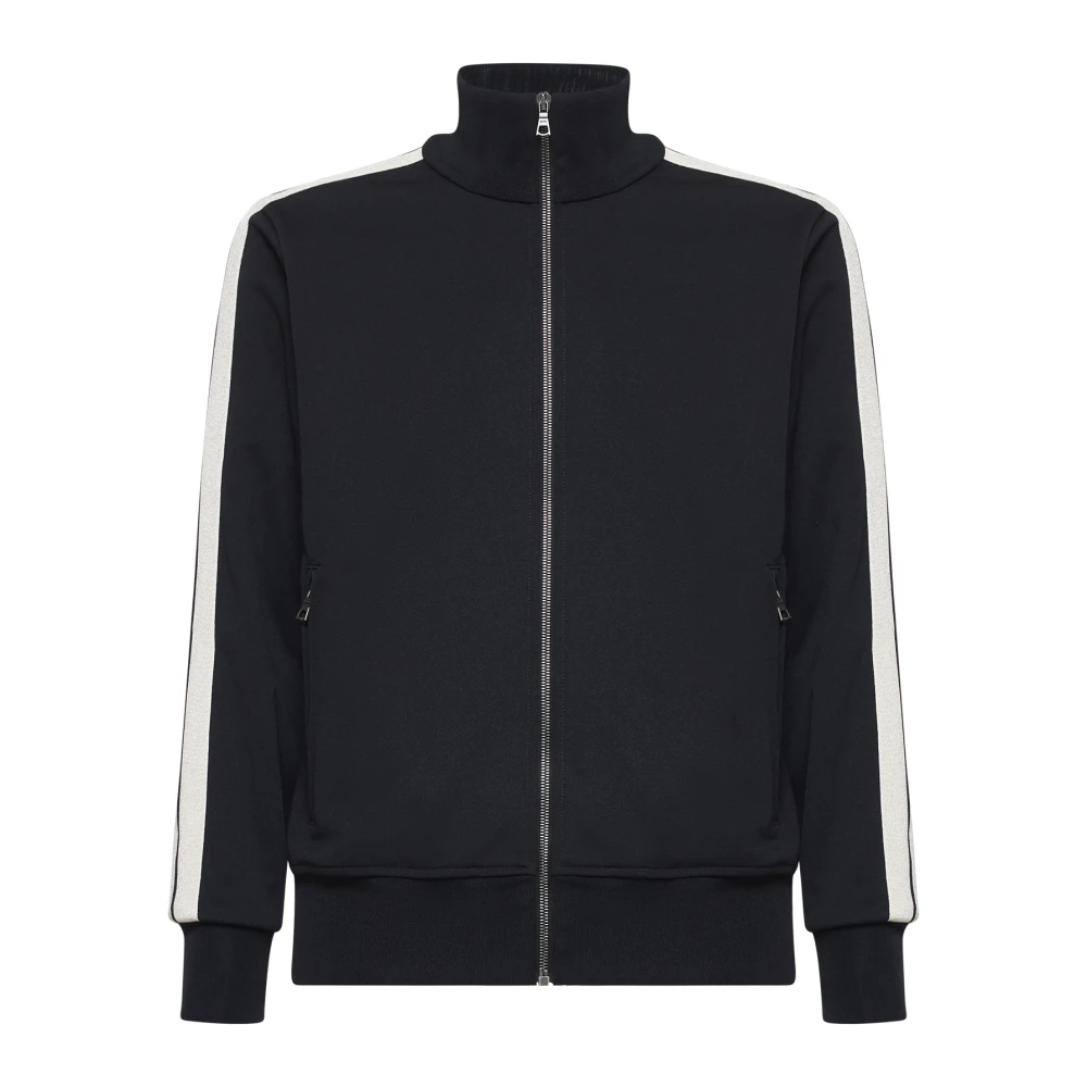 Palm Angels Svart Track Jacket med Logo Black, Herr