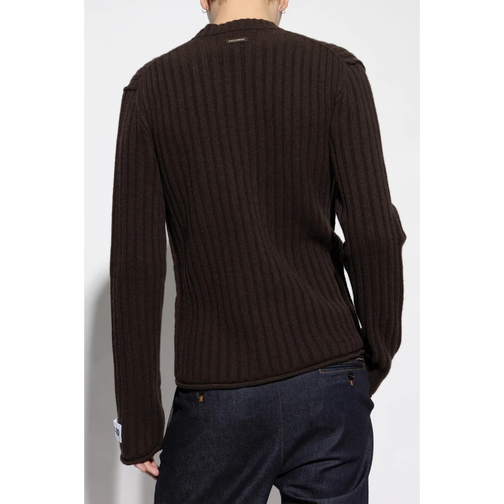Dolce & Gabbana Wollen trui Brown Heren
