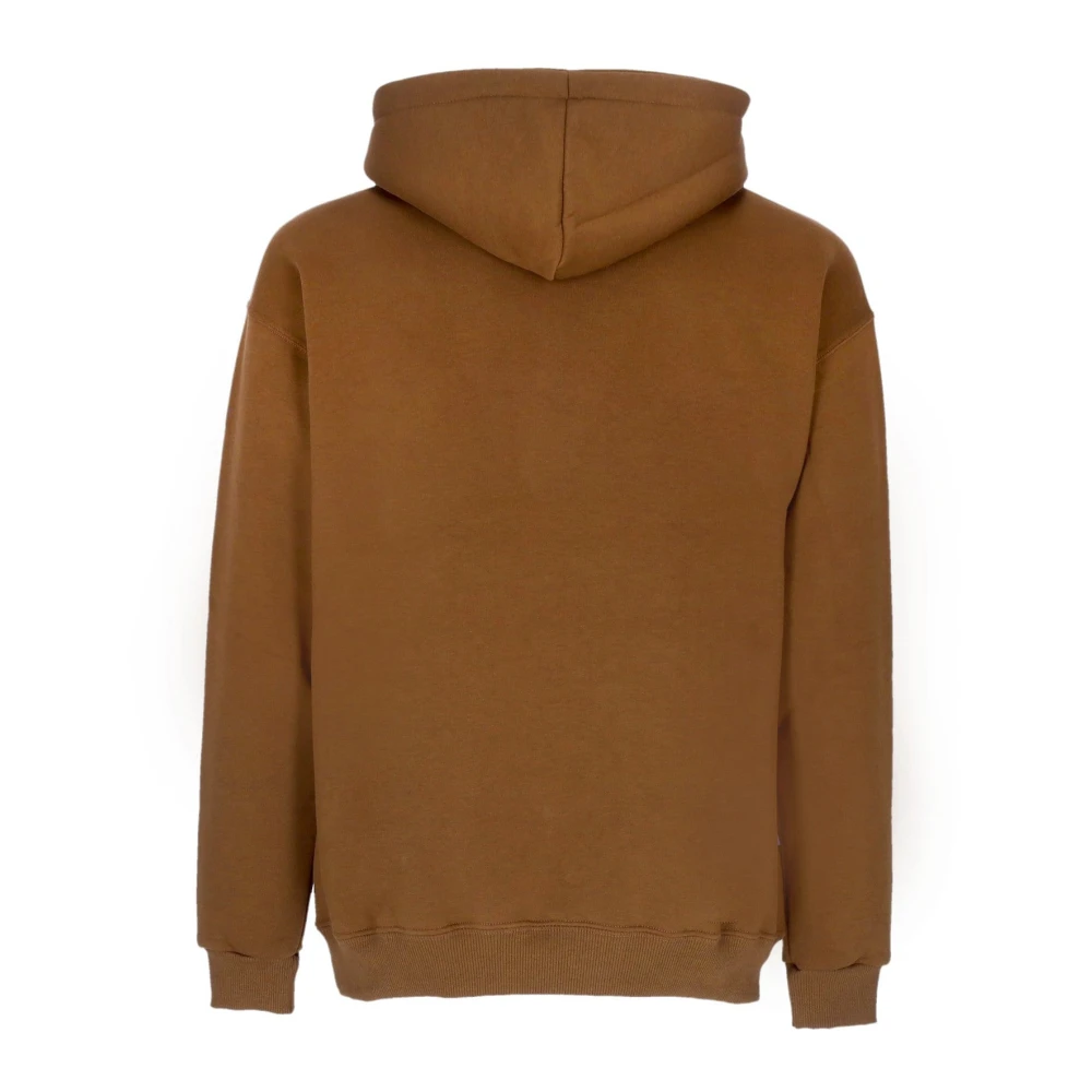Usual Teamwork Hoodie Sweatshirt met Lange Mouwen Brown Heren