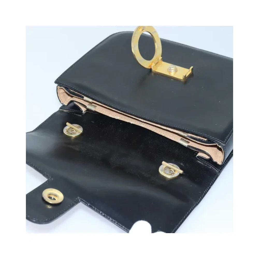 Celine Vintage Pre-owned Leather handbags Black Dames