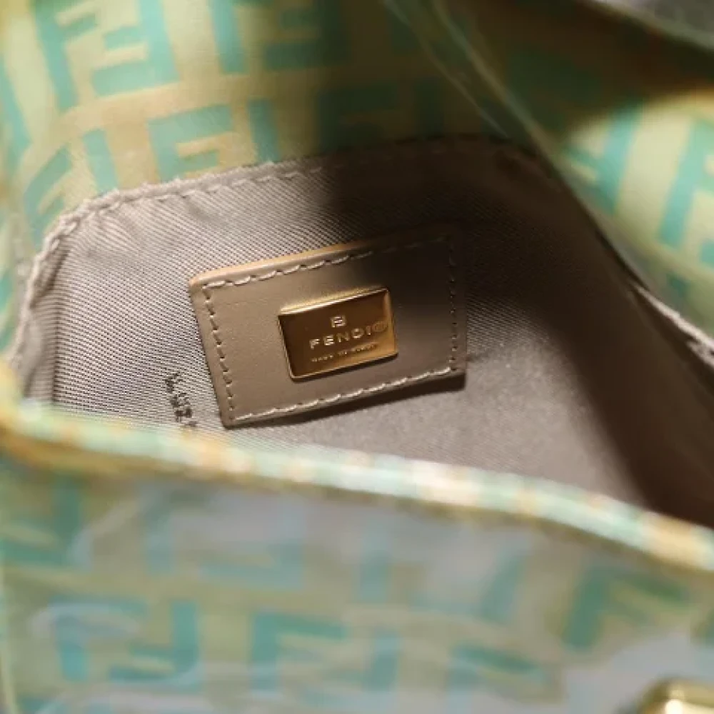 Fendi Vintage Pre-owned Canvas fendi-bags Green Dames