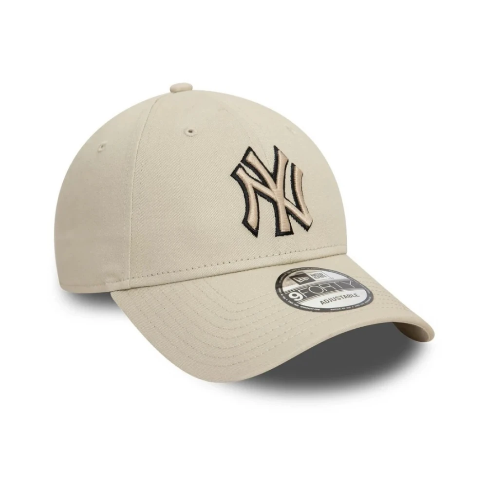 new era Team Outline Baseballpet Beige Dames