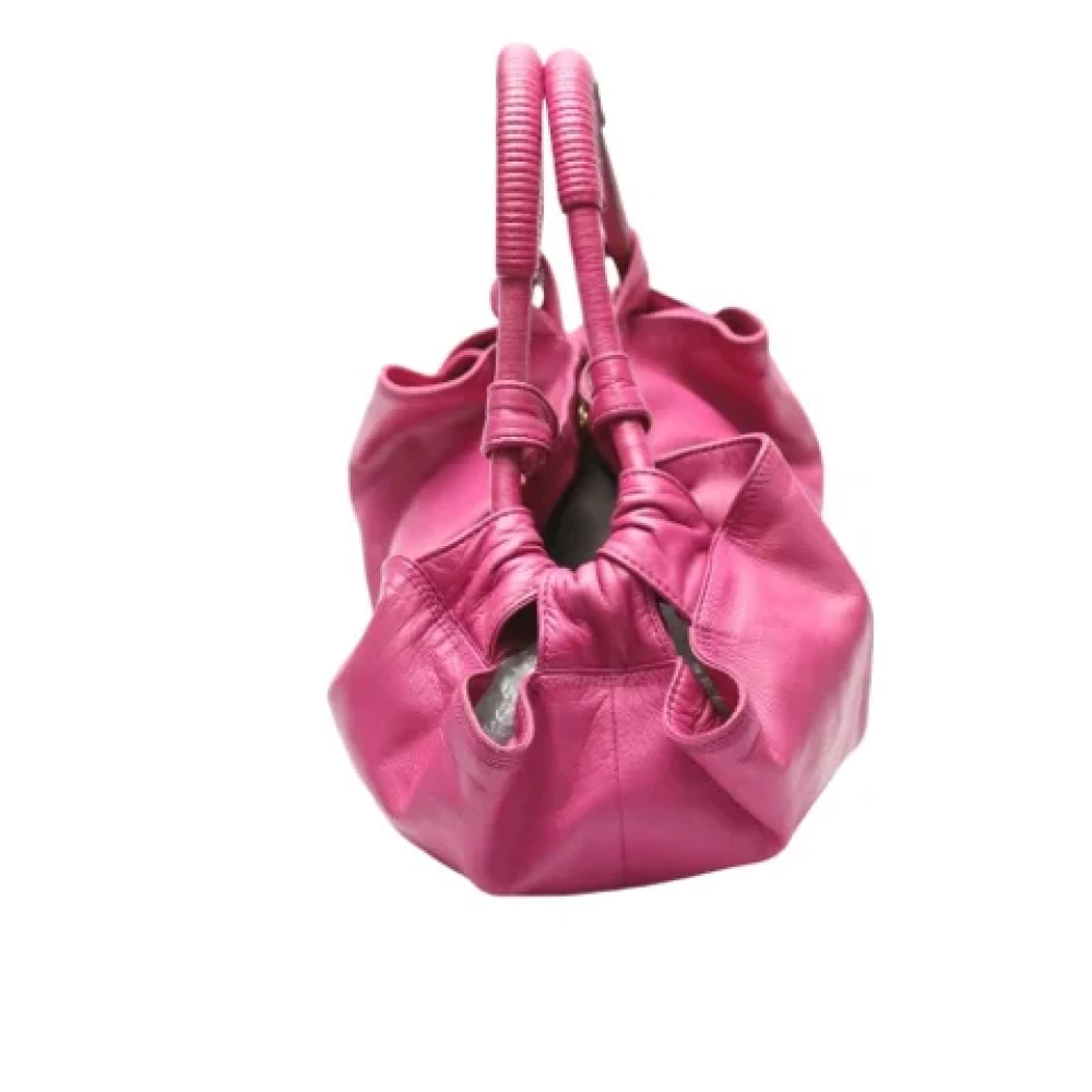 Loewe Pre-owned Leather handbags Pink Dames