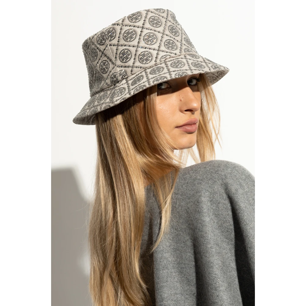 TORY BURCH Hoed met glinsterende applicaties Gray Dames