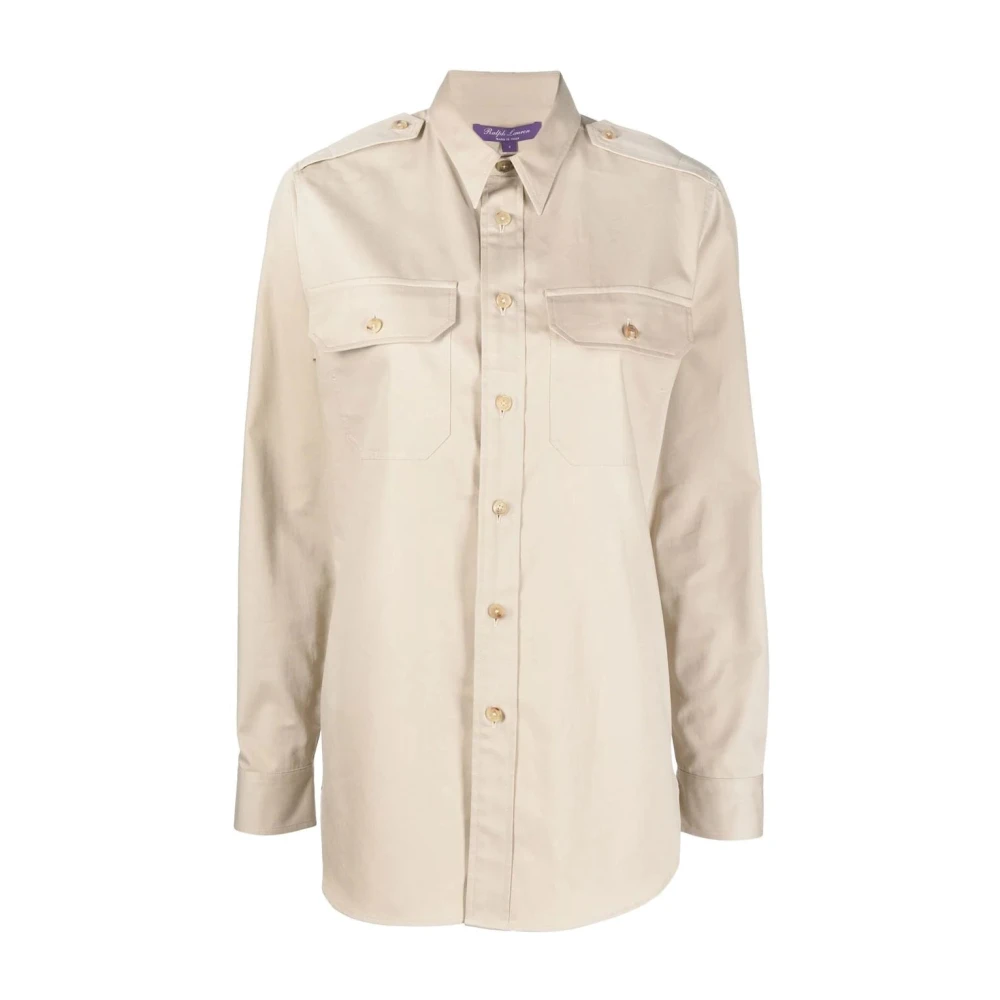 Ralph Lauren Military Shirt Brown Dames