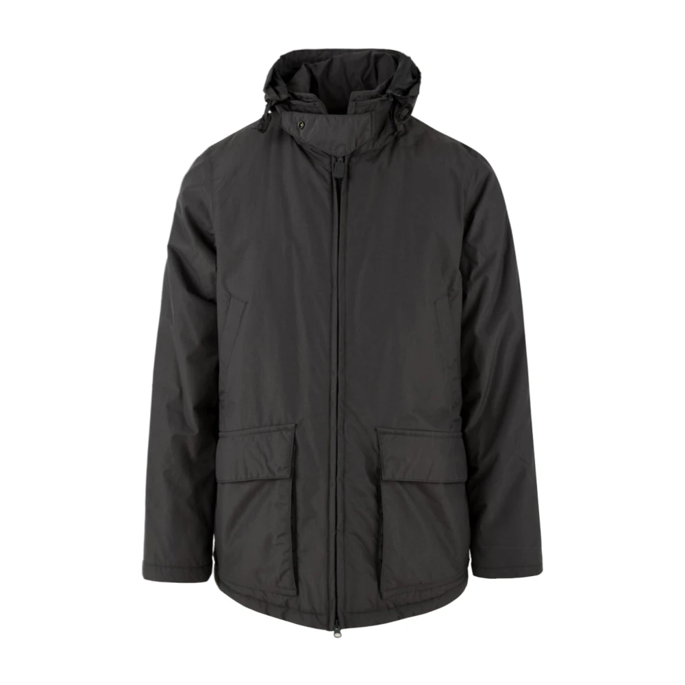 Aspesi Boot Parka Jas in Grijs Blauw Black Heren