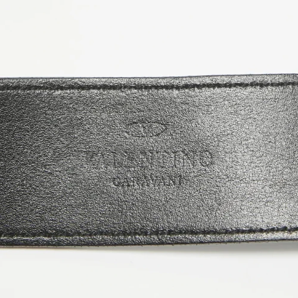 Valentino Vintage Pre-owned Leather belts Black Heren