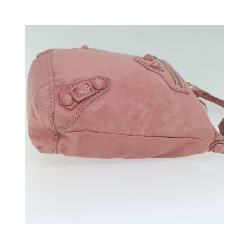 Balenciaga Vintage Pre-owned Leather handbags Pink Dames