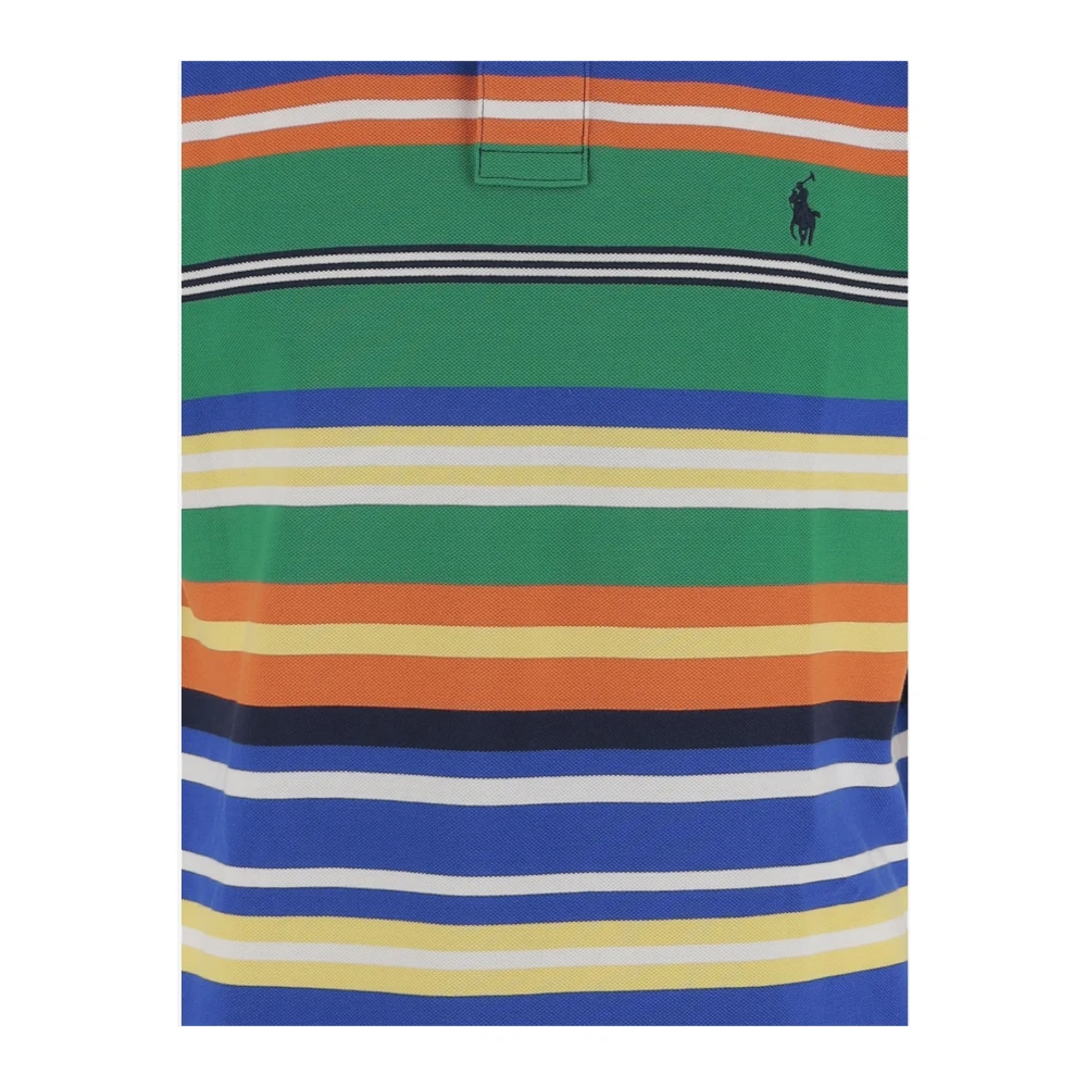 Polo Ralph Lauren Gestreept katoenen poloshirt met logo Multicolor Heren