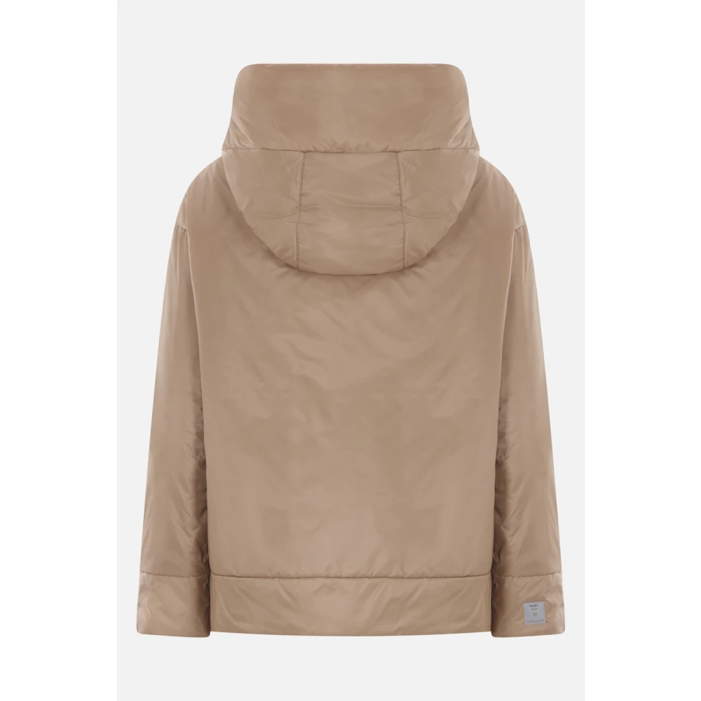 Max Mara Bruine Jassen The Cube Upcycled Technische Stof Brown Dames