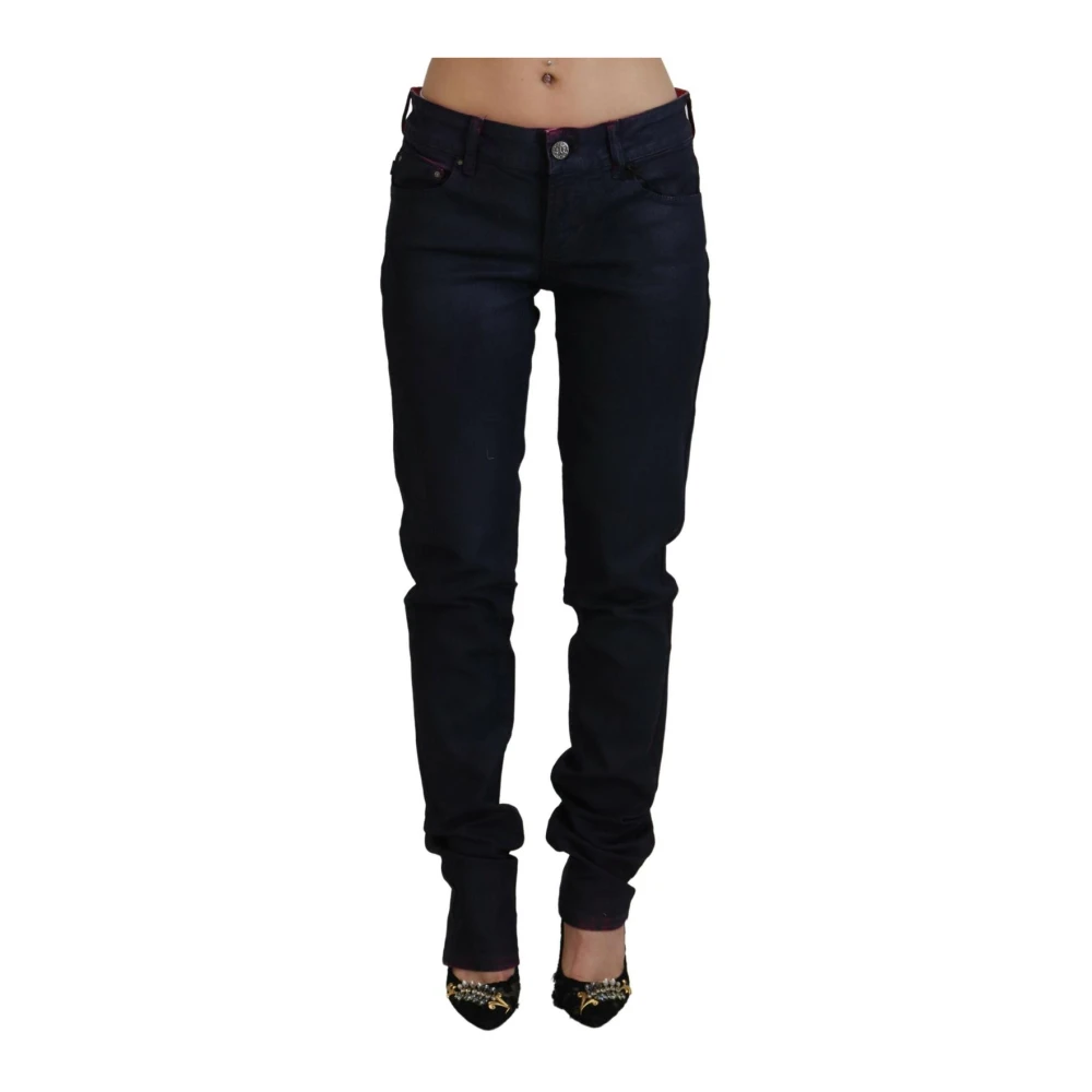 Just Cavalli Women's Black Slim Fit Jeans, W26, Low Waist Skinny Denim Trousers