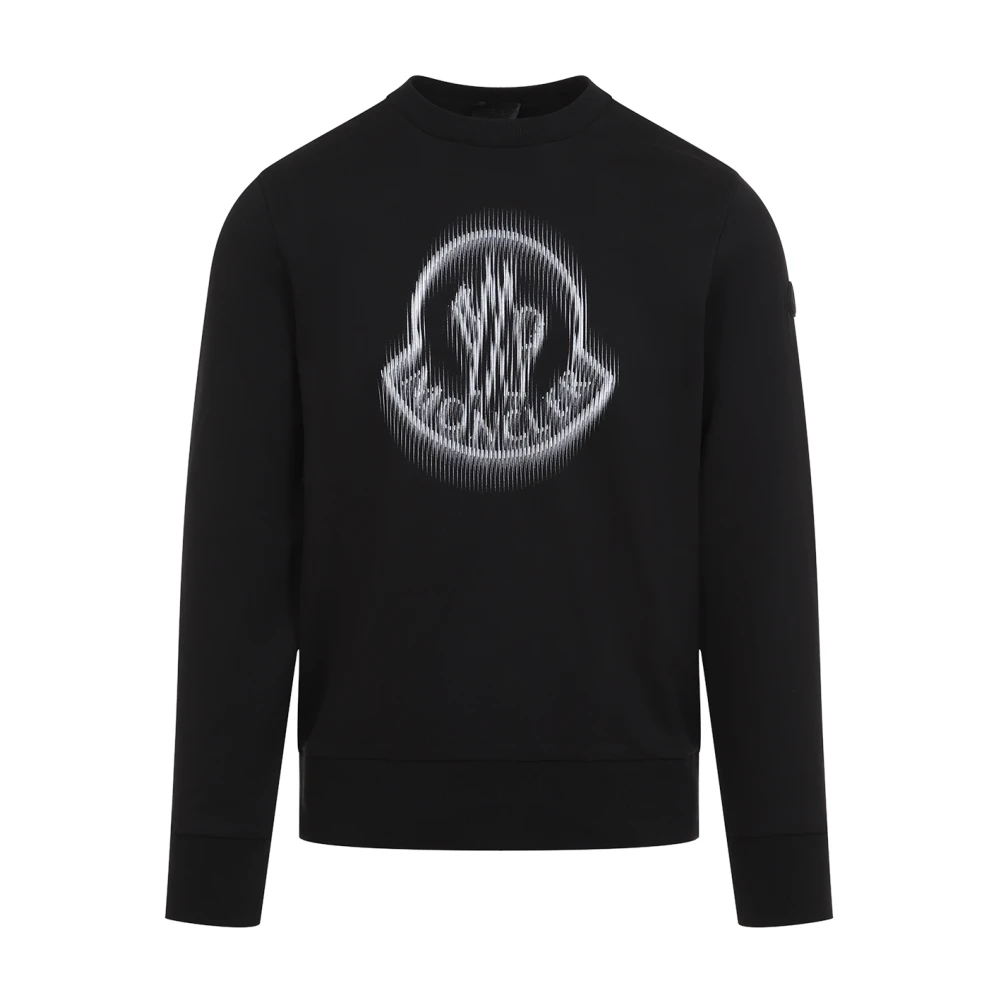 Moncler Zwarte Sweatshirt voor Mannen Black Heren