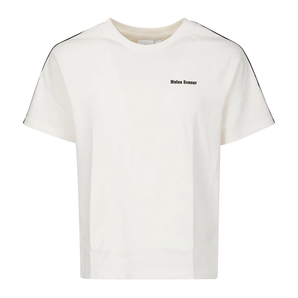 Adidas Heren Bianca T-Shirt met Zwarte Band White Heren