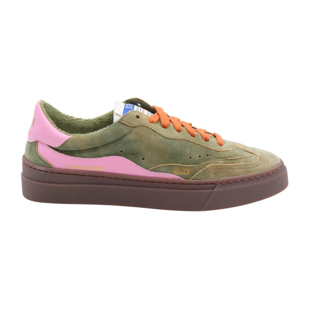 Stokton Casual Sneaker met Stokstil Design Dames Schoenen Groen