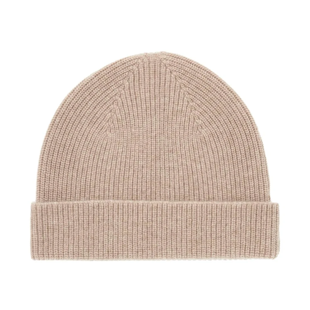 Er egildo Zegna Kasjmier Beanie met Merkdetail Beige Unisex