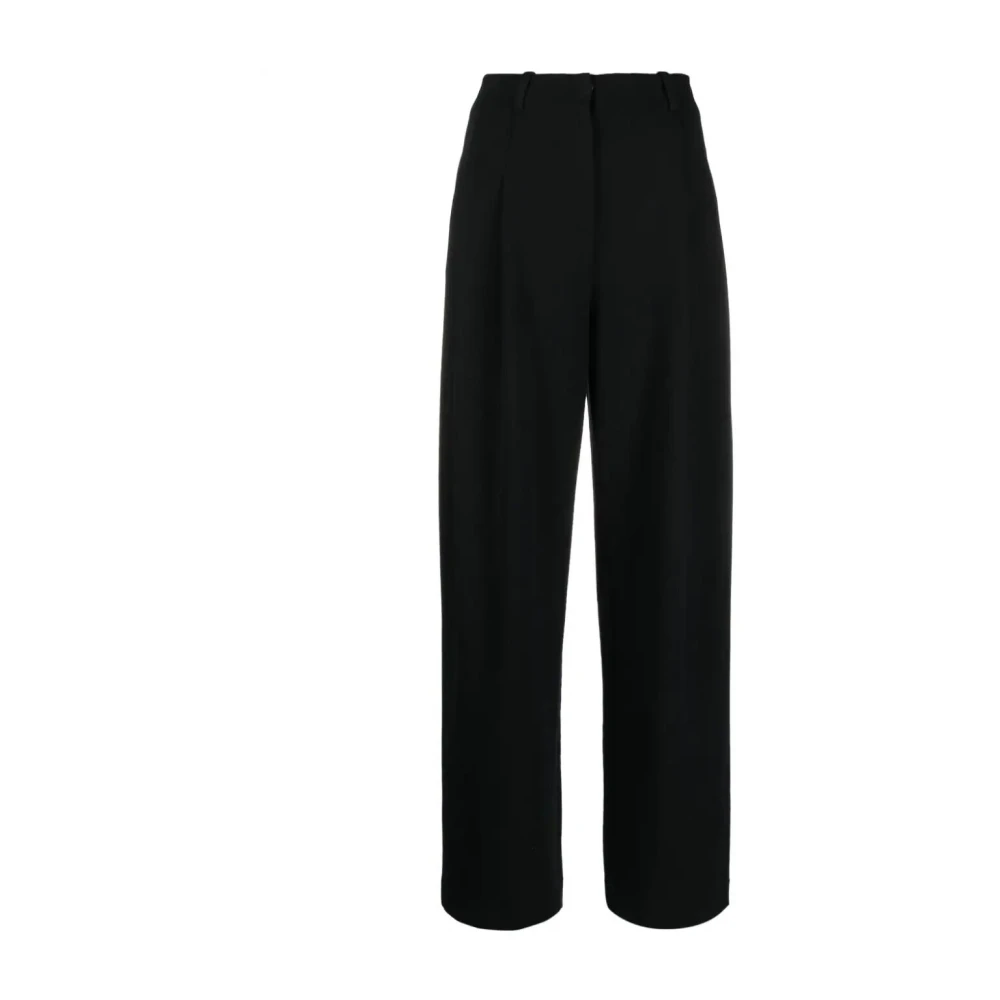 Emporio Armani Zwarte casual broek voor mannen Black Dames