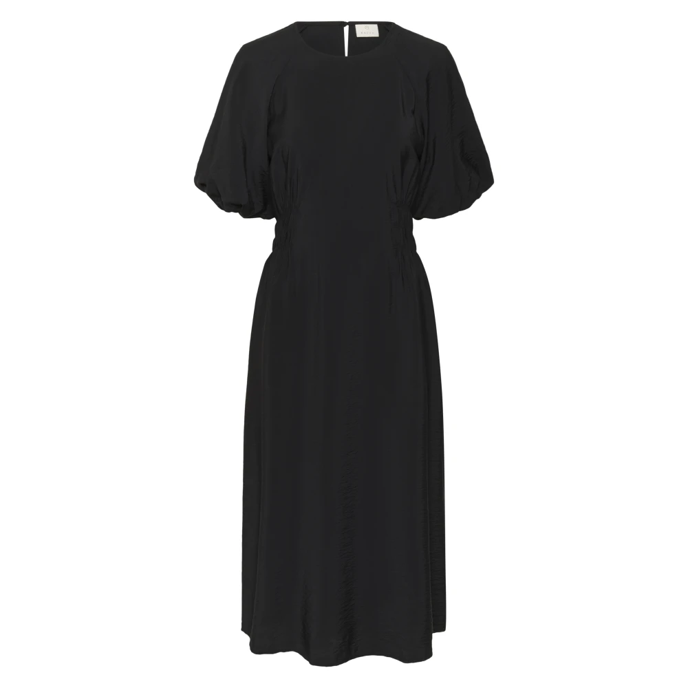 Kaffe Black Kaneema Dress - Female - Midi Dresses - Xs - Dresses