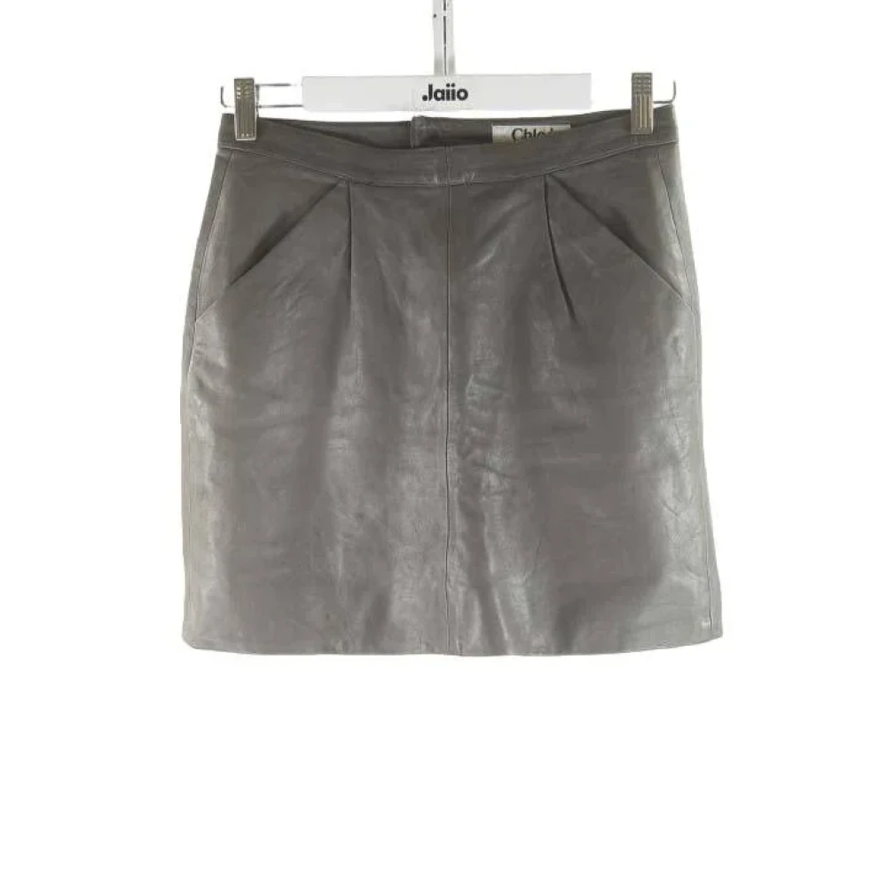 Chloé Pre-owned Leather bottoms Green Dames