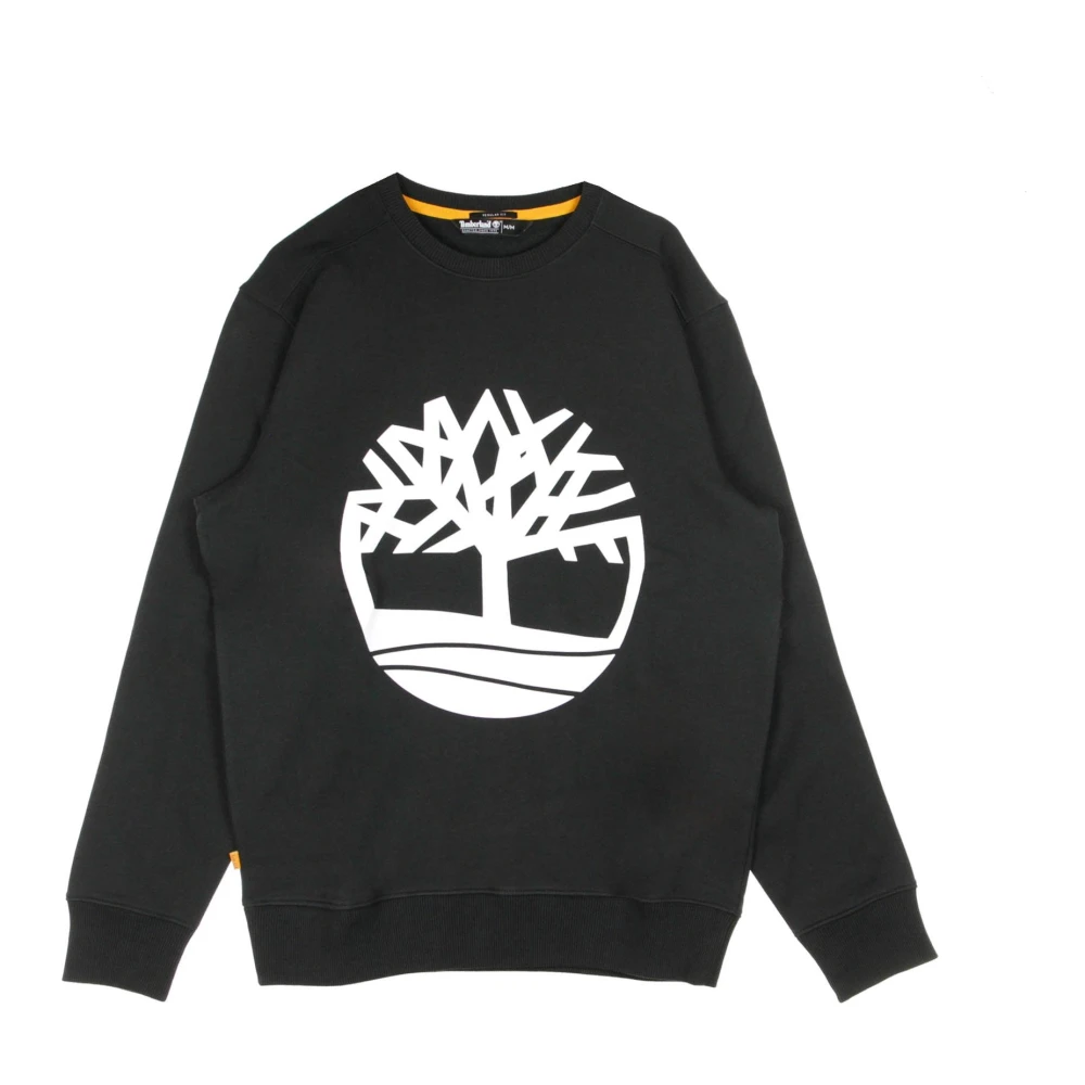 Timberland Men's Black Sweatshirts, Xl, Core Logo Crewneck Sweatshirt