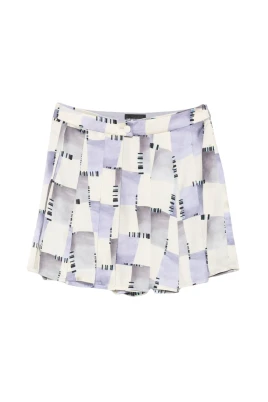 Satinculottes med schackrutigt tryck