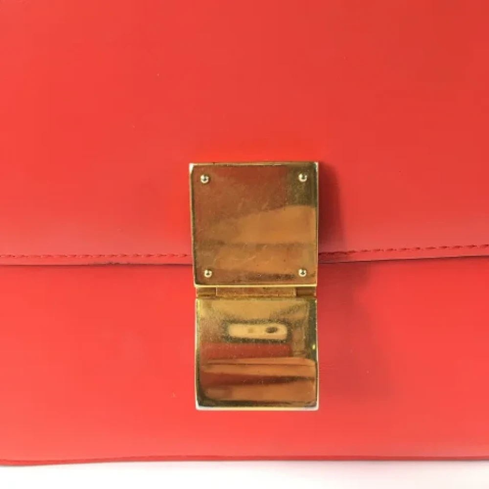 Celine Vintage Pre-owned Leather celine-bags Orange Dames