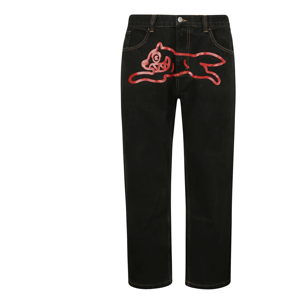 Icecream Double Scoop Denim Running Dog Jeans Black Heren