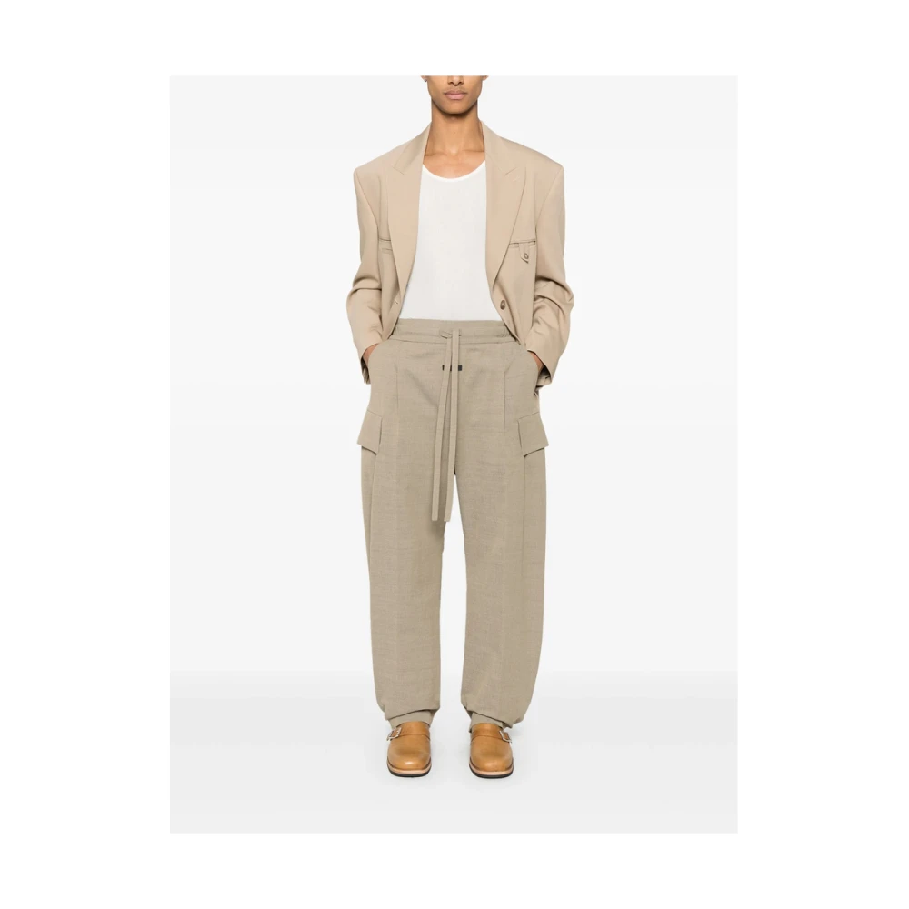 Fear Of God Beige Trekkoord Elastische Taille Shorts Brown Heren