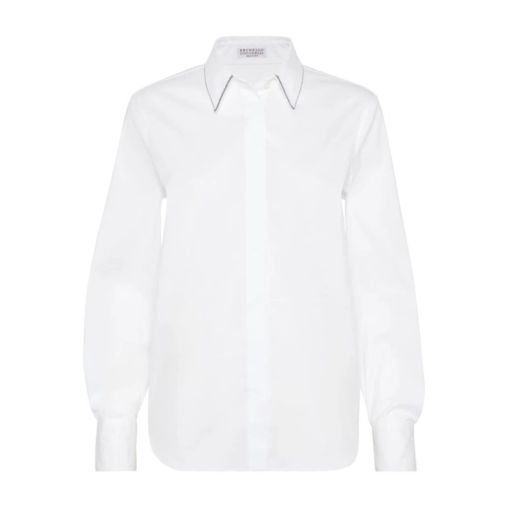 BRUNELLO CUCINELLI Wit Overhemd voor Mannen White Dames
