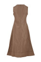 robe-camel-col-en-v-avec-fermeture-eclair-laterale