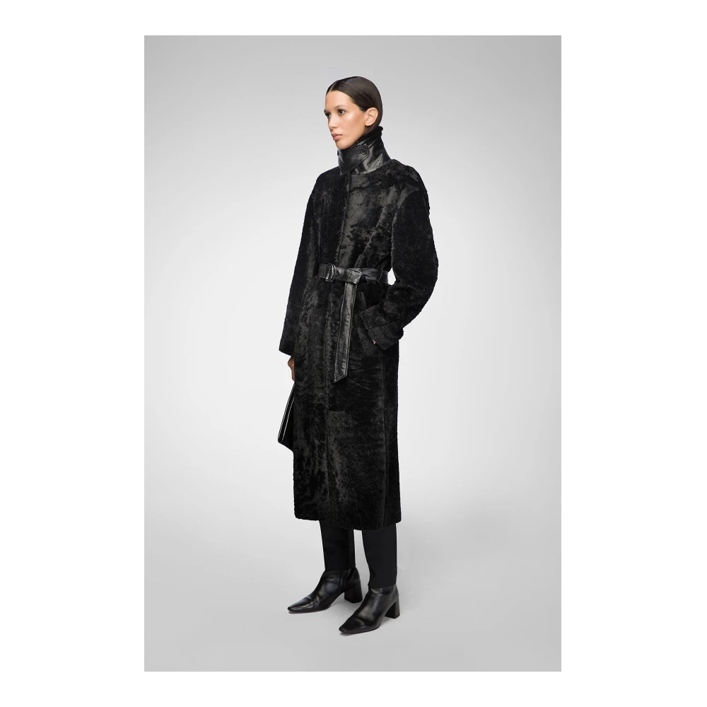 VSP Gabrielle Zwarte Shearling Jas Black Dames