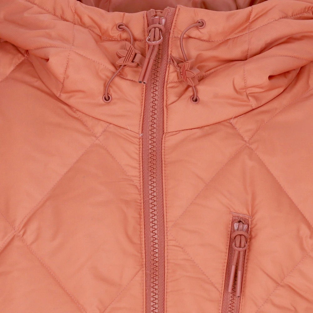Adidas Gewatteerd Donsjack met Verstelbare Capuchon Orange Heren