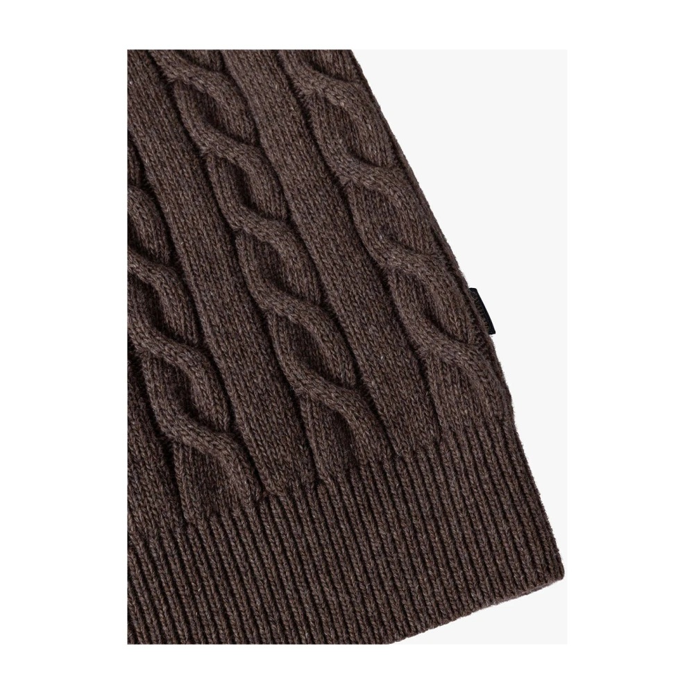 Cavallaro Moderne Roll Neck Pullover Brown Heren
