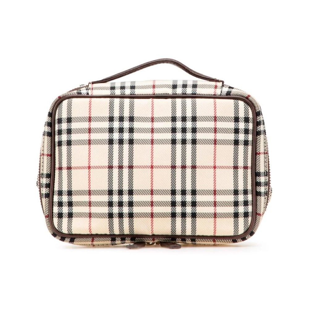 Pre-owned Cosmetic Bag with Top Handle Travel Organizer Storage - Burberry Vintage - Modalova