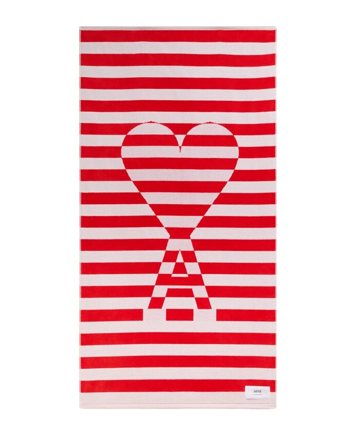 striped-beach-towel-with-heart-logo