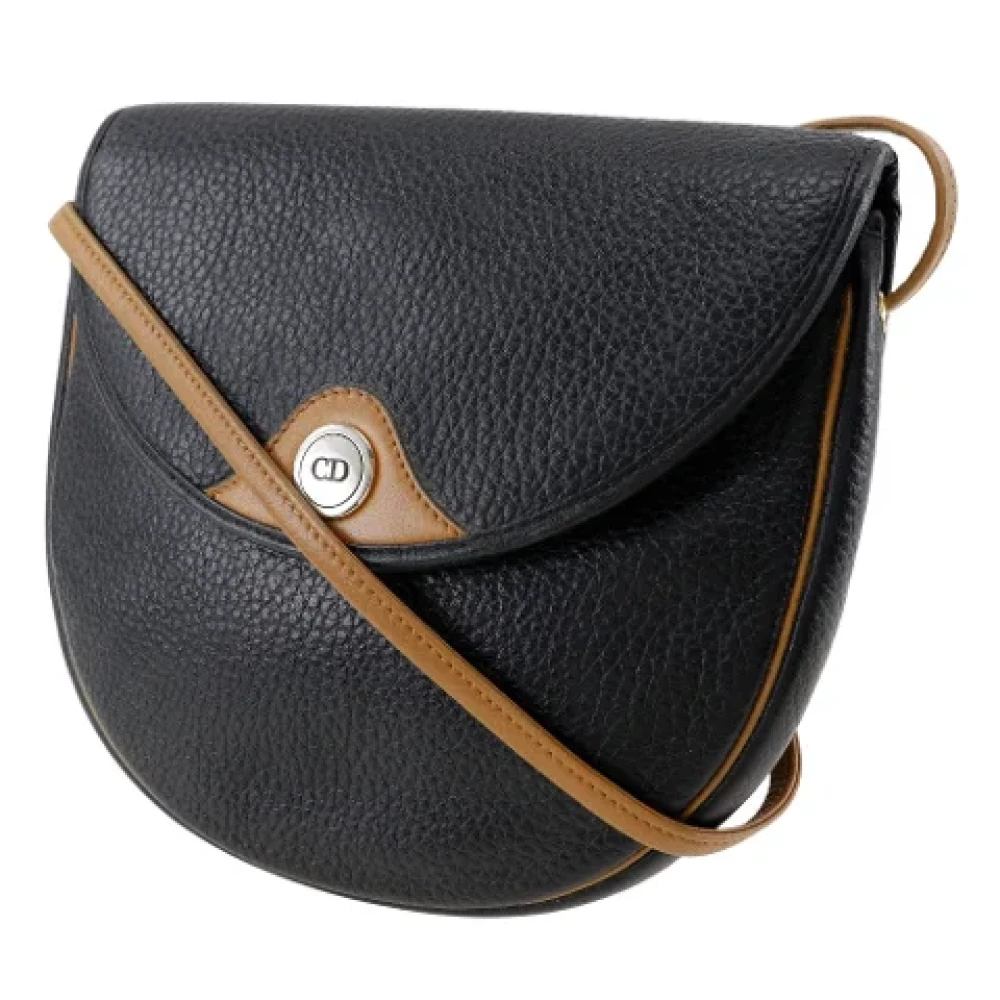 Dior Vintage Pre-owned Leather dior-bags Black Dames