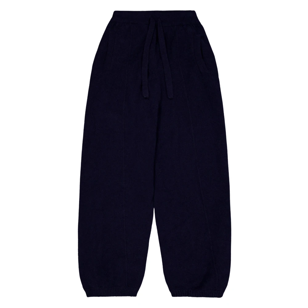 Laneus Kasjmier en Zijden Jumpsuit Stijl Broek Blue Heren