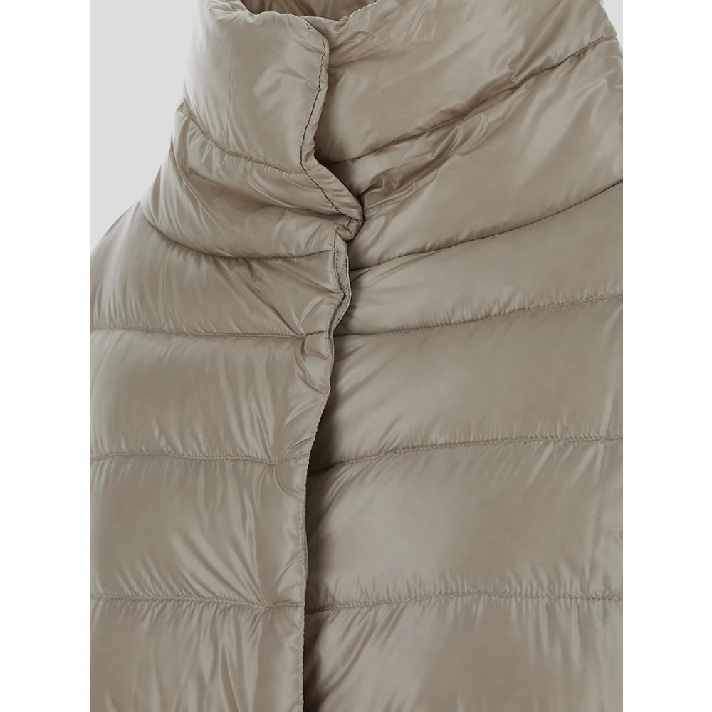 Herno Nylon Gevoerde Jas Beige Dames