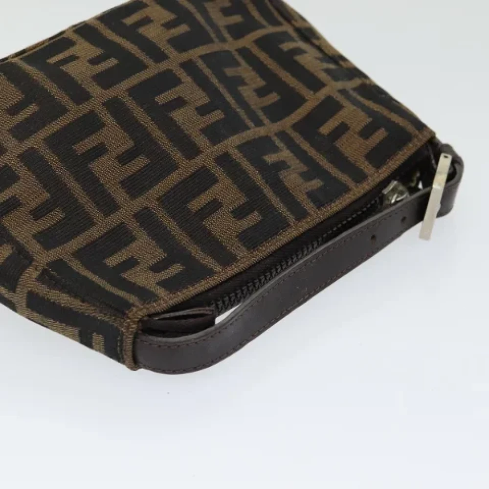 Fendi Vintage Pre-owned Canvas handbags Brown Dames