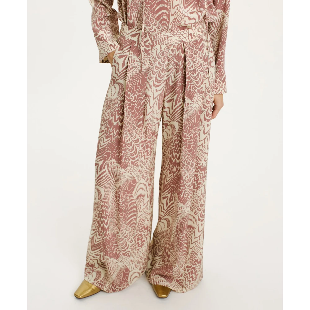 Momoni Crème Broek Beige Dames