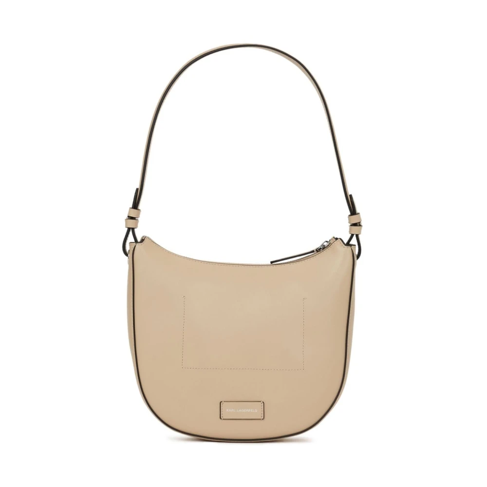 Karl Lagerfeld Geperforeerde Circle Moon Arena Tas Beige Dames